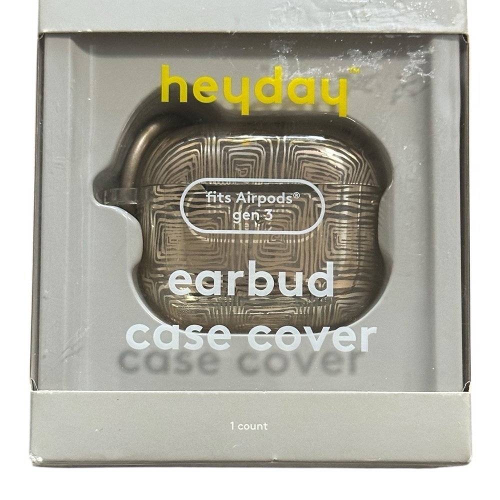Heyday NIB Earbud Case for Apple AirPods Gen 3 Clear Gold Design